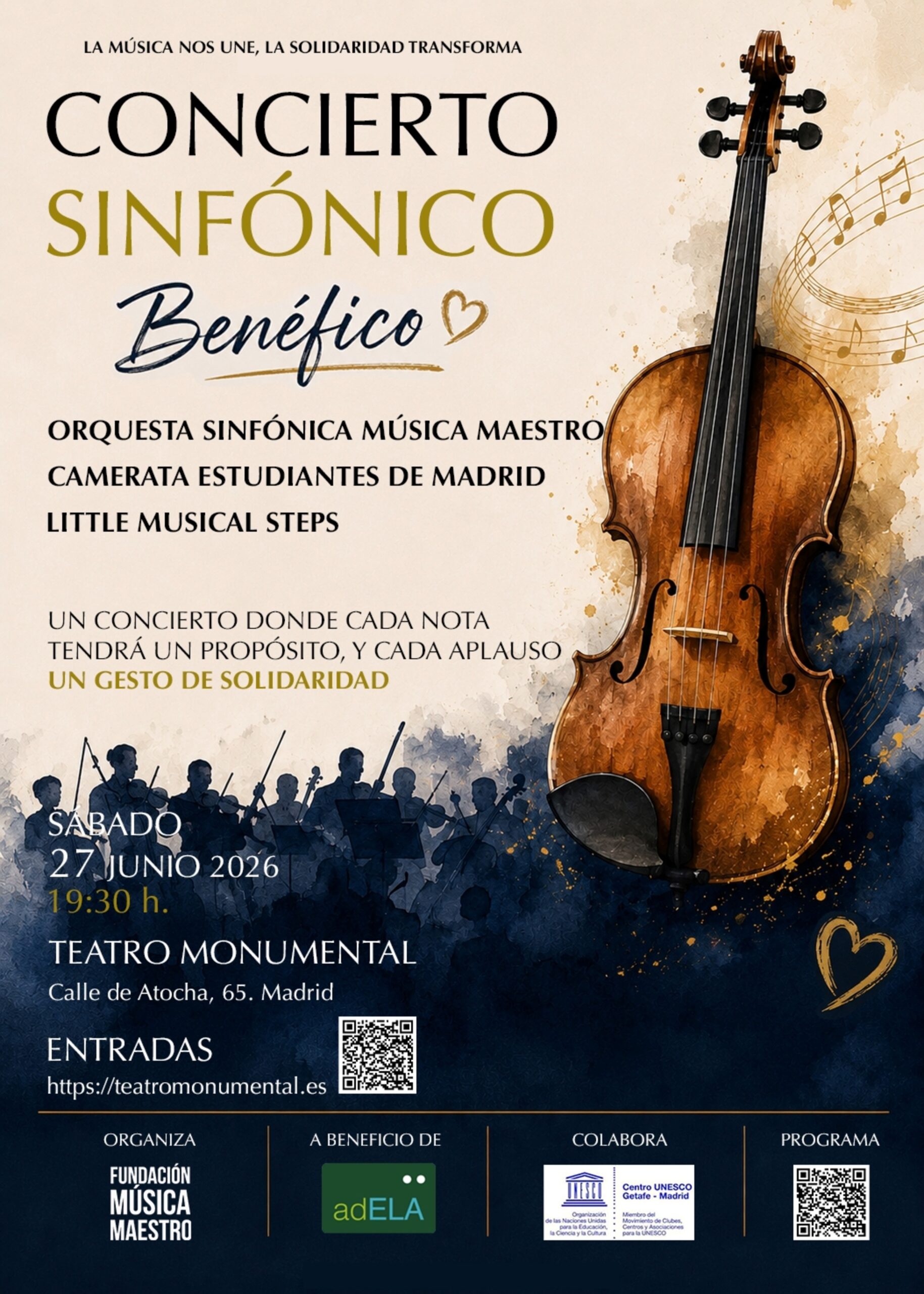 CONCIERTO BENÉFICO a favor de la Asociación adELA.